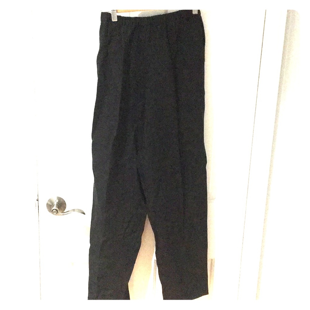 Black linen pants